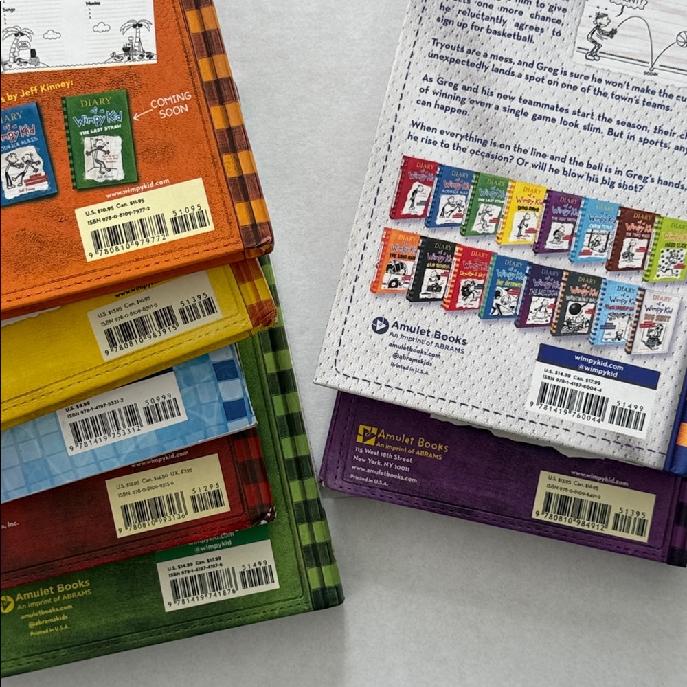 Diary of a Wimpy Kid Book Set/ Bundle of 7 Books/ Hardcover Kids Reading - Picture 12 of 13
